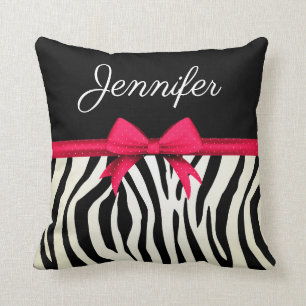 Zebra Print Cushion