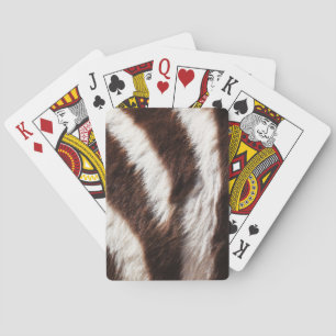 Zebra Print Custom Playing Cards