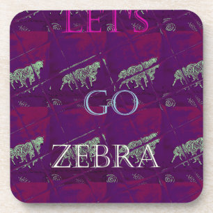 Zebra Print Décor: A Fun Design Coaster