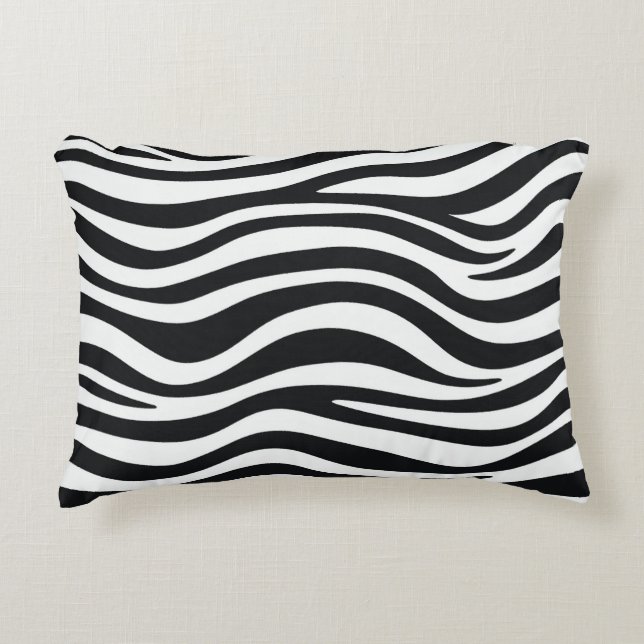 Zebra print decorative cushion (Front)