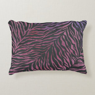 Zebra print decorative cushion