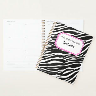 ZEBRA PRINT design 12 month planner