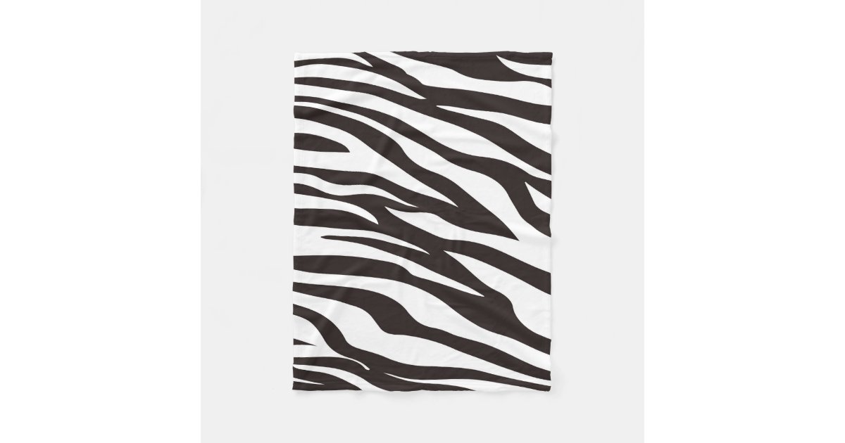 Zebra Print Fleece Blanket Zazzle