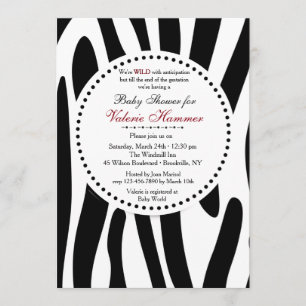 Zebra Print Invitation