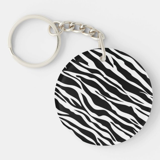 Zebra Print Key Chain (Front)