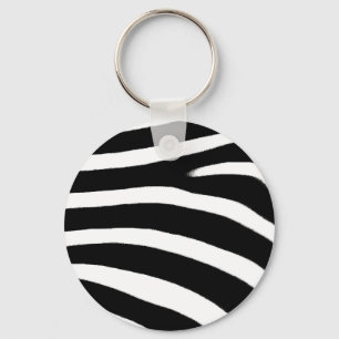 Zebra Print Key Ring