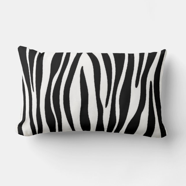 Zebra Print Lumbar Cushion (Front)