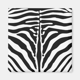 Zebra print magnet