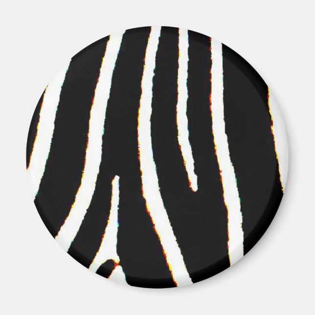 Zebra Print Magnet (Front)