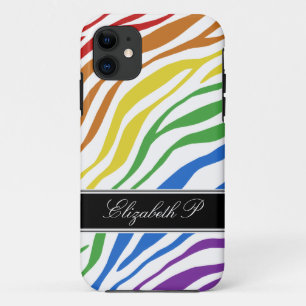 Zebra Print Mix Rainbow iPhone 5 Case