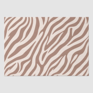 Zebra Print-Mocha Mouse Tissue Paper
