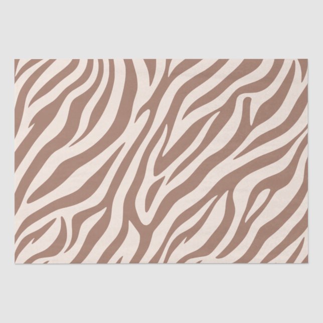 Zebra Print-Mocha Mouse Tissue Paper (Front)