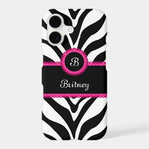 Zebra Print Monogram Name