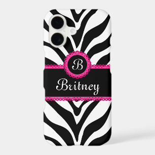 Zebra Print Monogram Name