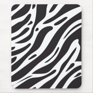 Zebra print mouse mat