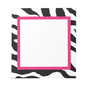 Zebra Print Notepad