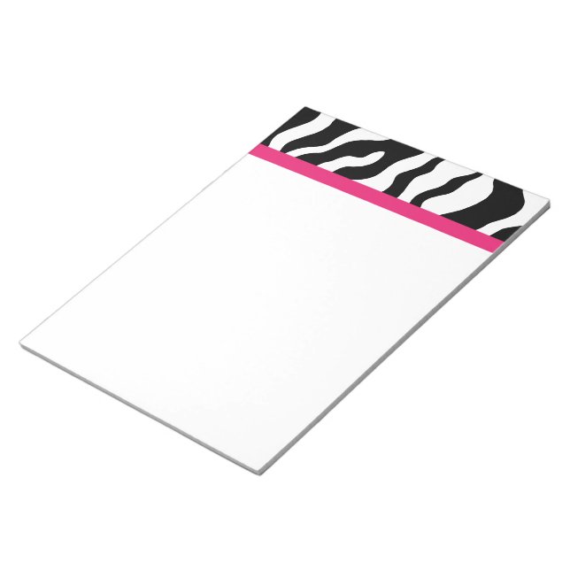 Zebra Print Notepad (Angled)