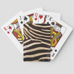 Zebra print of playing cards