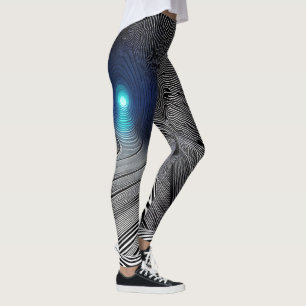 Zebra Print Optical Illusion, Leggings