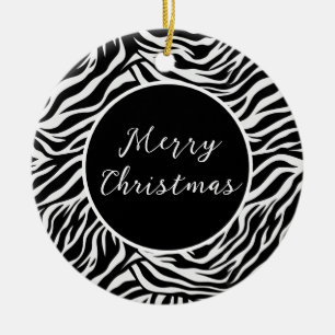 Zebra Print Ornament