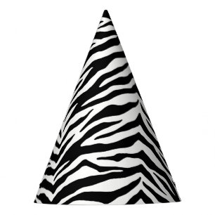 Zebra Print Party Hat