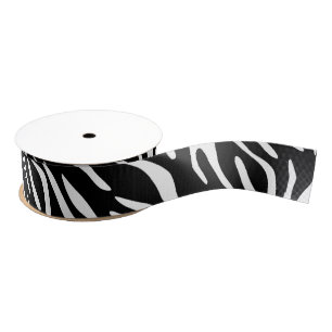 Zebra Print Pattern Ribbon Grosgrain Ribbon