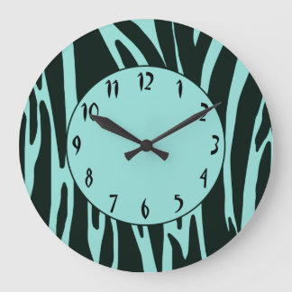 Zebra Print Pattern Wall Clock