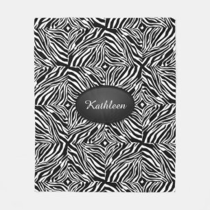 ZEBRA Print & Personalise-Blanket MED Fleece Blanket