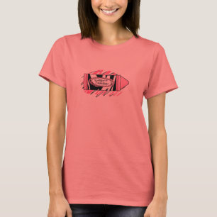 Zebra Print & Pink Crayon Kindergarten Shirt