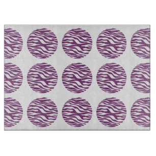 Zebra Print Polka Dots Cutting Board