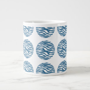 Zebra Print Polka Dots Jumbo Mug
