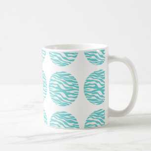 Zebra Print Polka Dots Mug