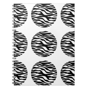 Zebra Print Polka Dots Notebook