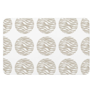Zebra Print Polka Dots Premium Magnet
