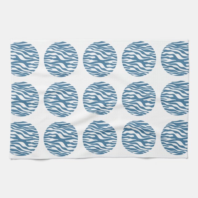 Zebra Print Polka Dots Towel (Horizontal)