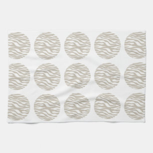 Zebra Print Polka Dots Towel