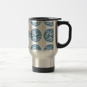 Zebra Print Polka Dots Travel Mug