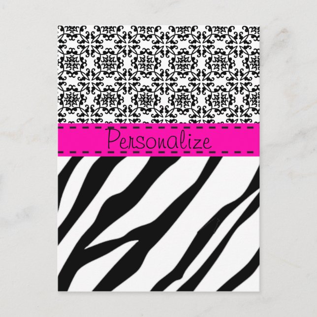 Zebra Print Postcard (Front)