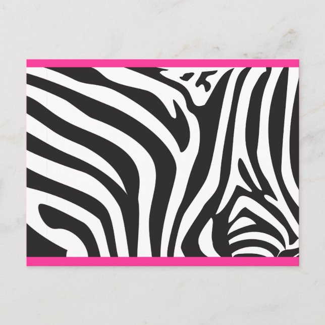 Zebra Print Postcard (Front)
