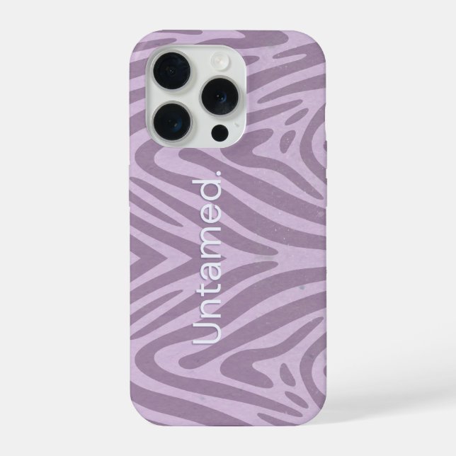 Zebra print purple mobile case (Back)