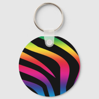 zebra-print-rainbow1 key ring