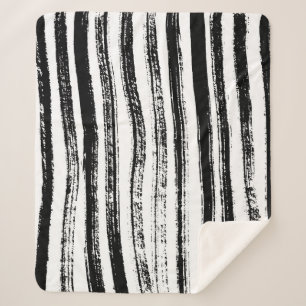 Zebra print sherpa blanket