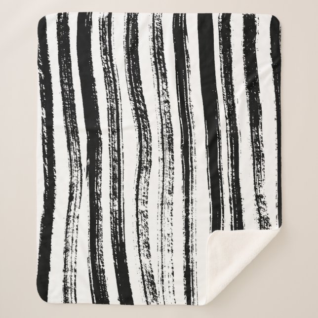 Zebra print sherpa blanket (Front)