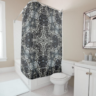 Zebra Print Shower Curtain