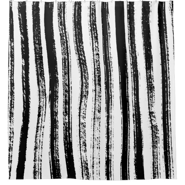 Zebra print shower curtain (Front)