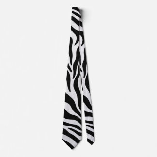 Zebra print socks tie