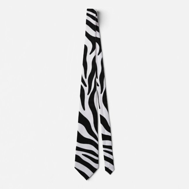 Zebra print socks tie (Front)