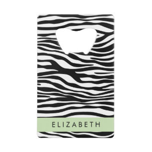 Zebra Print, Stripes, Black And White, Your Name