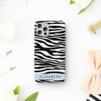 Zebra Print, Stripes, Black And White, Your Name