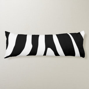 Zebra Print Stripes Pattern Body Cushion